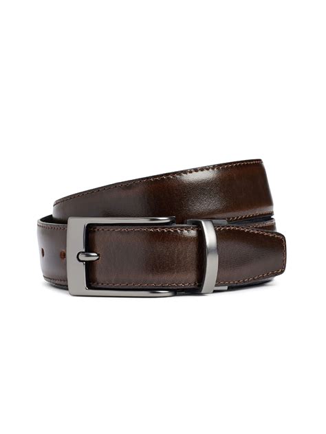 Buy NEXT Men Black & Brown Leather Reversible Belt - Belts for Men ...