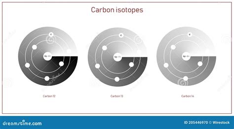 Isotopes Of Carbon Cartoon Vector | CartoonDealer.com #80259031