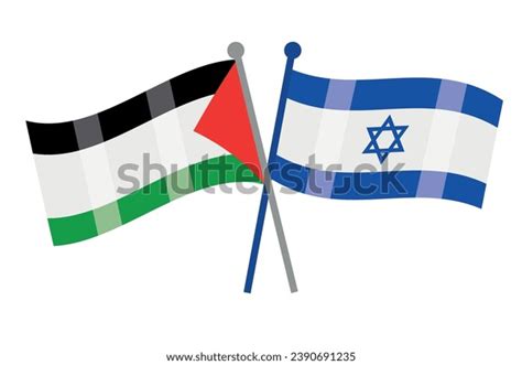 Israel Palestine Peace Flags Illustration Stock Vector (Royalty Free) 2390691235 | Shutterstock