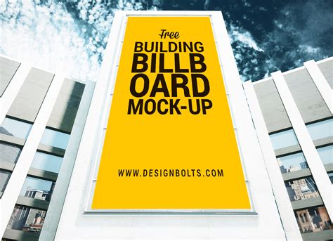 Free Outdoor Building Billboard Mockup PSD - Good Mockups