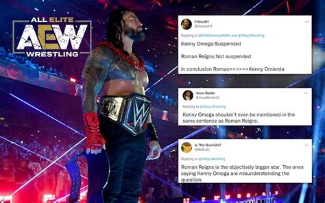 Twitter compares Roman Reigns and Kenny Omega