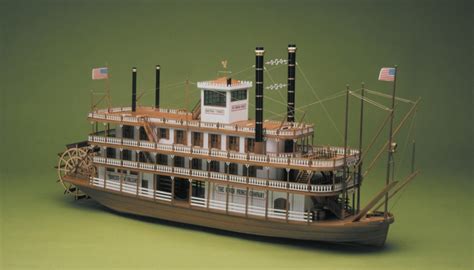 Mississippi Paddle Steamer River Boat 1:50 Large Scale Wooden Kit