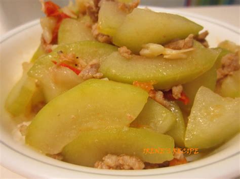 Irene's Recipe: Upo with ground pork