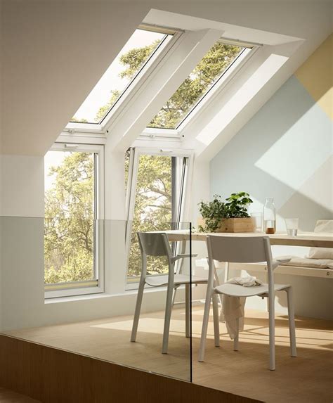 Combining VELUX roof windows - expand your view | Roof window, Velux windows, Velux windows bedroom