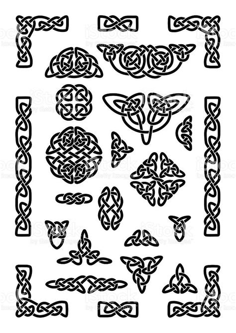 Collection of various celtic knots, celtic frame, vector illustration ...