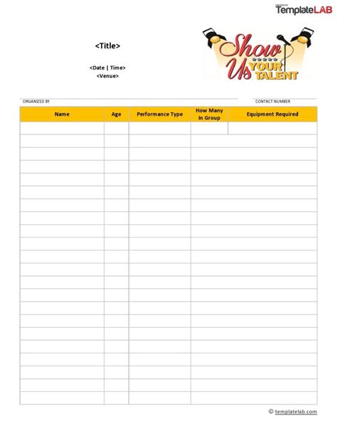 40 Sign Up Sheet / Sign In Sheet Templates (Word & Excel)