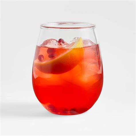 Acrylic Stemless Wine Glass + Reviews | Crate & Barrel