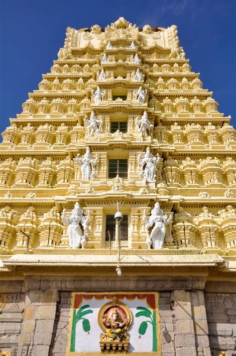 Chamundi Temple Architecture Stock Photo - Image of exotic, beautiful: 3978922