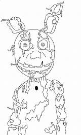 Fnaf Spring Trap  Free Coloring Pages sketch template
