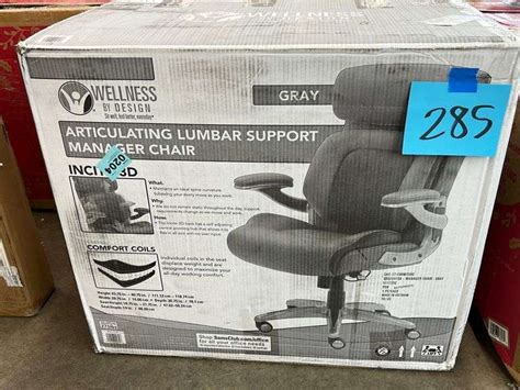 WELLNESS BY DESIGN OFFICE CHAIR IN BOX - Earl's Auction Company