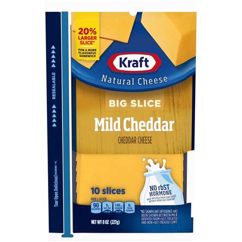 Big Slice Mild Cheddar - Kraft Natural Cheese