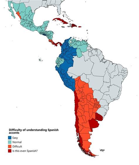 Difficulty understanding Spanish accents : r/MapPorn