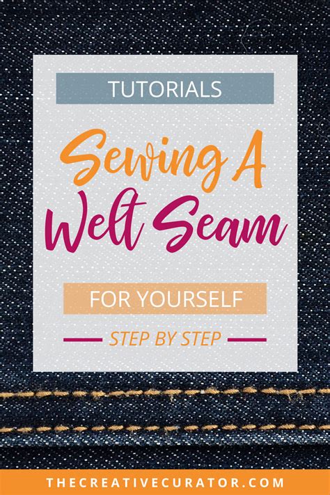 Welt Seam Tutorial: 5 Simple Steps | Welted seams, Sewing tutorials ...