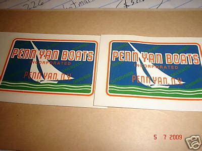 Original Penn Yan Boat Decals wooden wood Race | #76249768