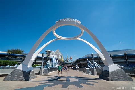 PHOTOS - New Tomorrowland entrance marquee unveiled at the Magic Kingdom