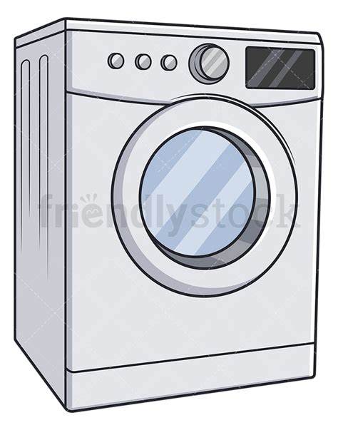 Washing Machine Cartoon Vector Clipart - FriendlyStock