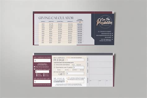 Pledge Cards & Commitment Cards | Church Campaign Design