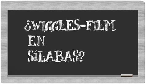 Separar en sílabas wiggles-film