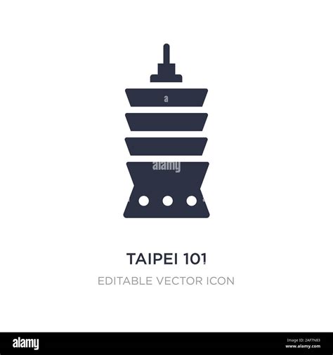 taipei 101 icon on white background. Simple element illustration from ...