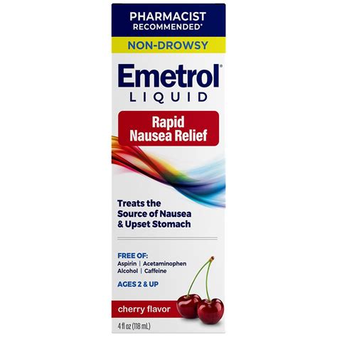 Emetrol Nausea and Upset Stomach Relief Cherry | Walgreens