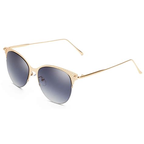 UV400 protection sunglass Metal Frame Color Film Sunglasses for women ...