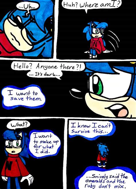 Chaos Sonic Comic - SOS (1/12) by Piplup88908 on DeviantArt