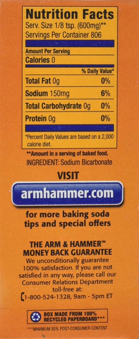 Arm & Hammer Baking Soda, 16 Oz - Buy Online in UAE. | Industrial Products in the UAE - See ...