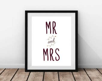 Popular items for mr and mrs wall art on Etsy