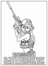 Battle Royale Game Girl Coloring Page  Free Printable Pages sketch template
