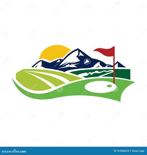 Golf Logo. Graphic Design Template Vector Illustration Stock Illustration - Illustration of ...