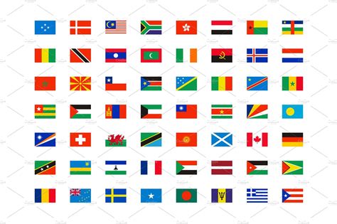 World flags. Symbols of all world | Background Graphics ~ Creative Market