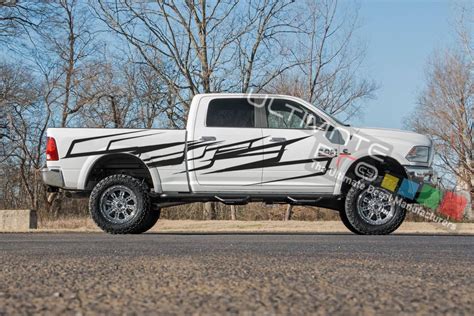 Dodge Ram sticker vinyl Side Decal Modern Pattern Vinyl 2011 - Present