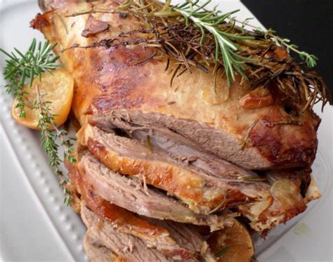 Slow Roasted Lamb with Lemon, Garlic and Herbs | Slow roast lamb, Herb recipes, Roast