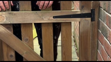 How To Fit Your Garden Gate Hinges - YouTube