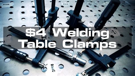 $4 DIY Welding Table Clamps - YouTube