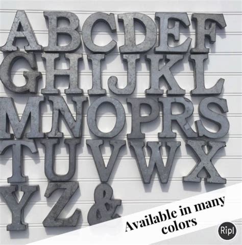 Metal Letters/Wall Decor/Galvanized Metal Letters/Wall | Etsy