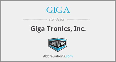 What does GIGA stand for?