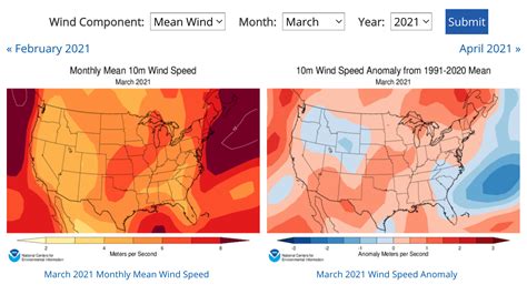 Average Wind Speeds - Map Viewer | NOAA Climate.gov