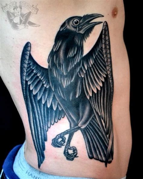 25 Cool Raven Tattoo Designs: Black Raven Tattoo Design For Men ~ Cvcaz ...