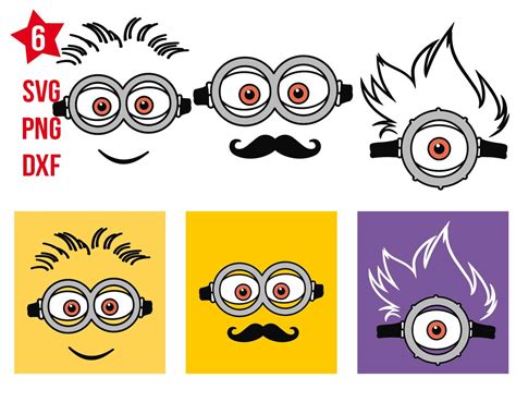 Minion Despicable Me Face Eyes Svg Vectorency - Riset