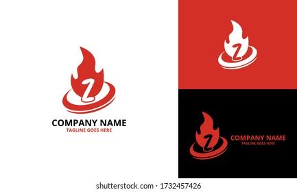 Fire Z Letter Logo Design Template Stock Vector (Royalty Free) 1732457426 | Shutterstock