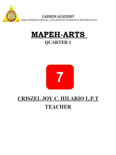 G-7 Mapeh - Arts Module | PDF | Weaving | Textiles