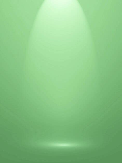 Premium Photo | Empty room green light background