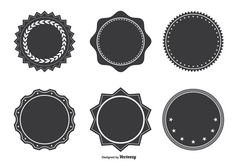 Assorted Badge Shape Set 94600 Vector Art at Vecteezy