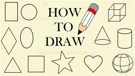 How To Draw 3d Shapes Step By Step For Kids