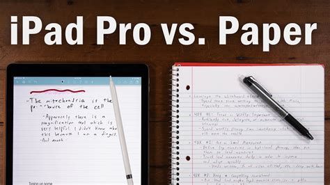 Best Note-Taking Device Ever? iPad Pro vs. Paper Notebooks - YouTube