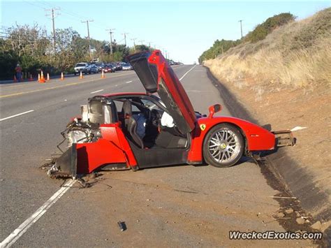 Ultra-Rare $3 Million Ferrari Enzo Gets Crashed, Split in Half, and Abandoned