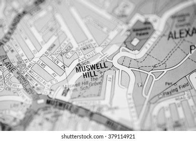 Muswell Hill London Uk Map Stock Photo 379114921 | Shutterstock