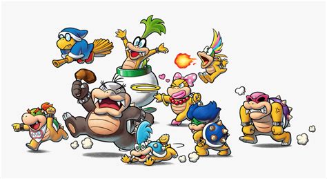 Bowser Jr And The Koopalings mario And Luigi Bowser’s - Bowser Jr's Journey, HD Png Download ...