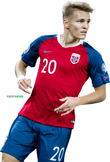 Martin Ødegaard Norway football render - FootyRenders